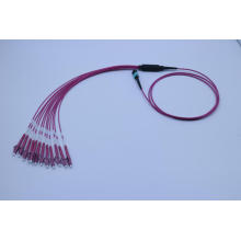 MPO/PC-LC/Upc 12 Fiber Optic Mini Round Om4-550 Magenta Patch Cords